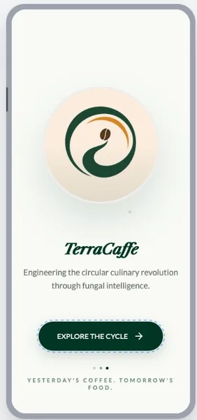 TerraCaffe mobile app concept
